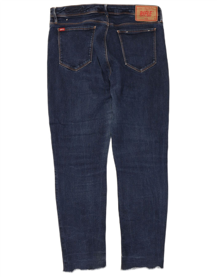Rifle Damen Slim Jeans W32 L25 Blaue Baumwolle