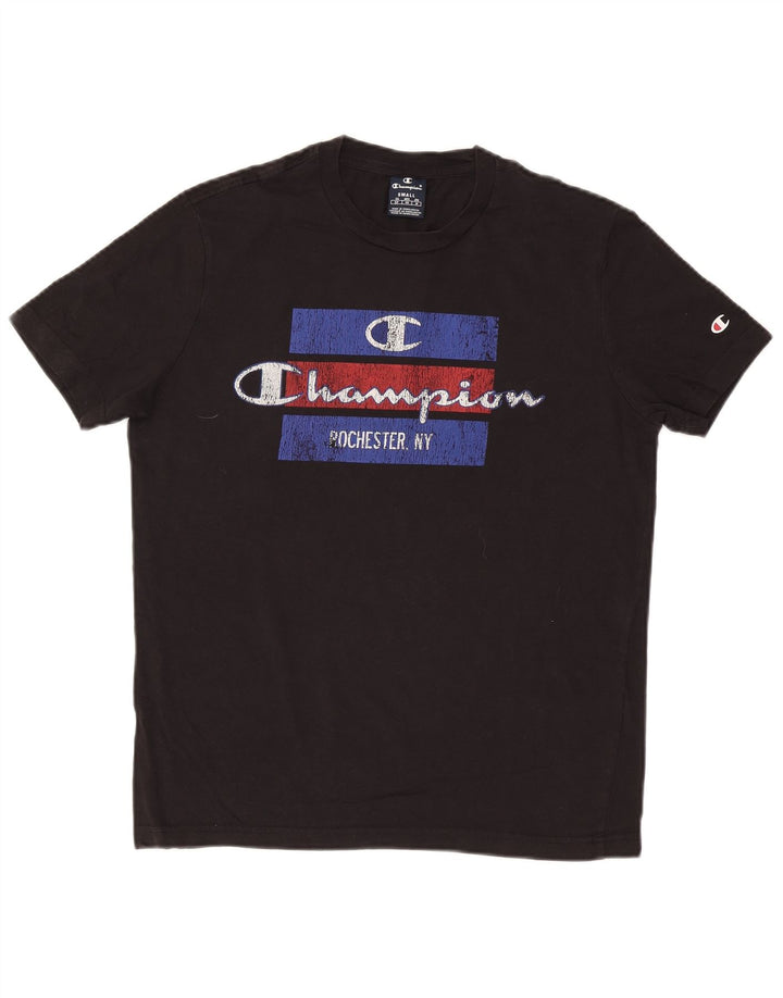 Champion Herren-T-Shirt mit Grafik, Größe S, Schwarz