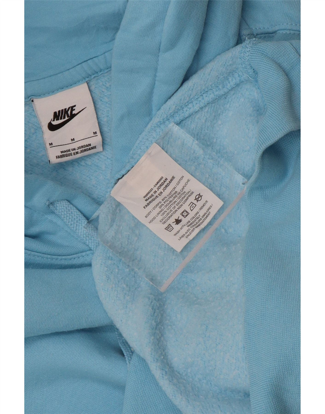NIKE Herren-Kapuzenpullover aus mittelblauer Baumwolle