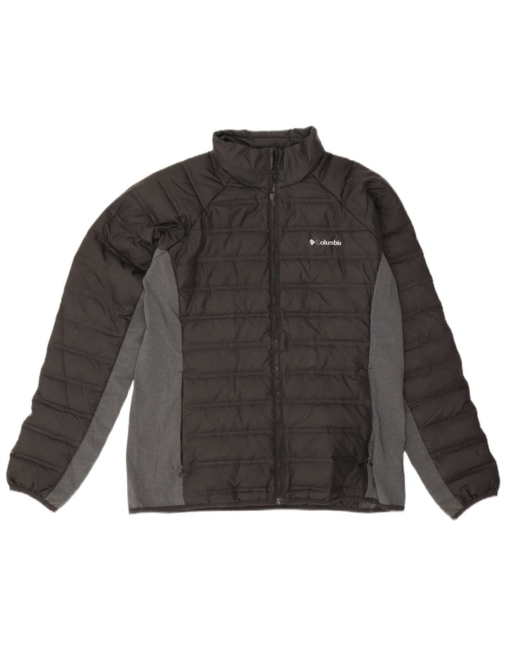 Columbia Herren Wattierte Jacke UK 40 Large Schwarz Colourblock Polyester