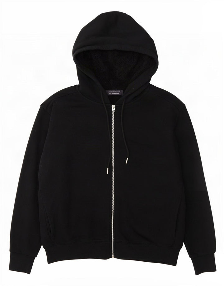 Marks & Spencer Damen-Pullover mit übergroßem Kapuzenpullover und Reißverschluss, Gr. 14, mittelschwarz