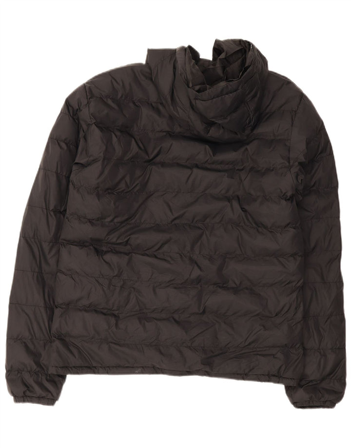 Mountain Warehouse Wattierte Herrenjacke mit Kapuze, UK 38, Mittelschwarzes Nylon
