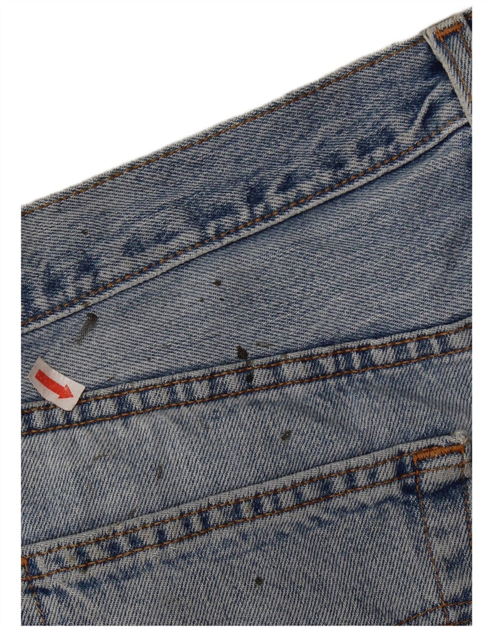 LEVI'S Herren 501 Denim Shorts W36 Große blaue Baumwolle