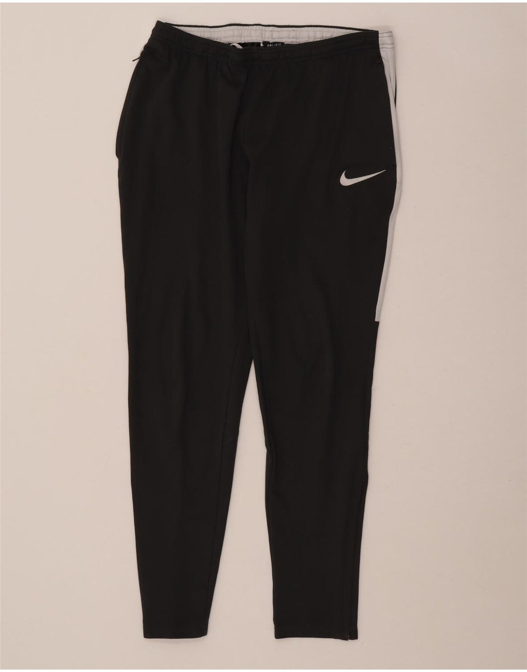 Nike Herren Dri Fit Trainingshose, Größe S, Grau, Farbblock-Polyester