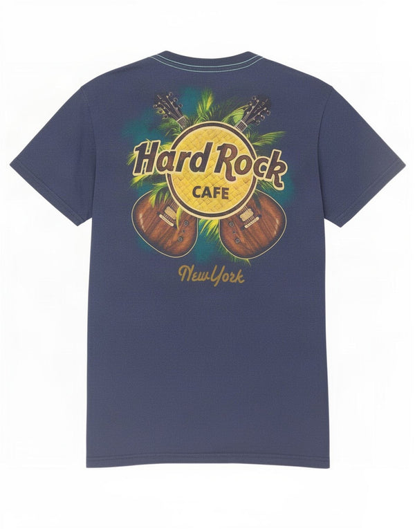 Hard Rock Cafe Herren-T-Shirt „New York“ mit Grafik, Größe S, Marineblau, Baumwolle