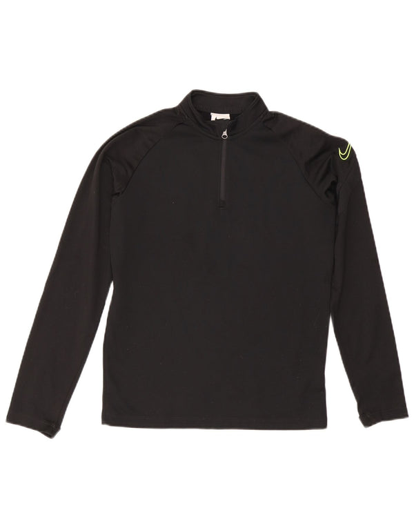 Nike Boys Dri Fit Graphic Pullover Tracksuit Top 10-11 Years Medium Black