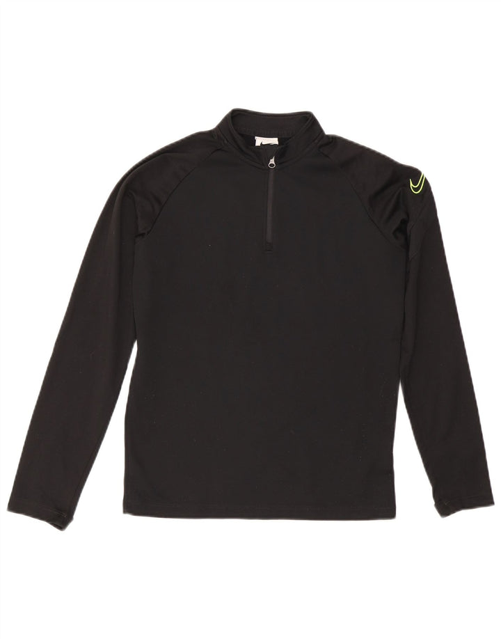 Nike Dri Fit Graphic Pullover-Trainingsanzugoberteil für Jungen, 10–11 Jahre, mittelgroß, Schwarz