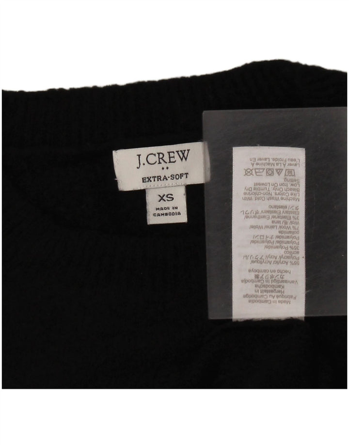 J. Crew Damen-Pullover mit Rundhalsausschnitt, XS, Schwarz, Acryl