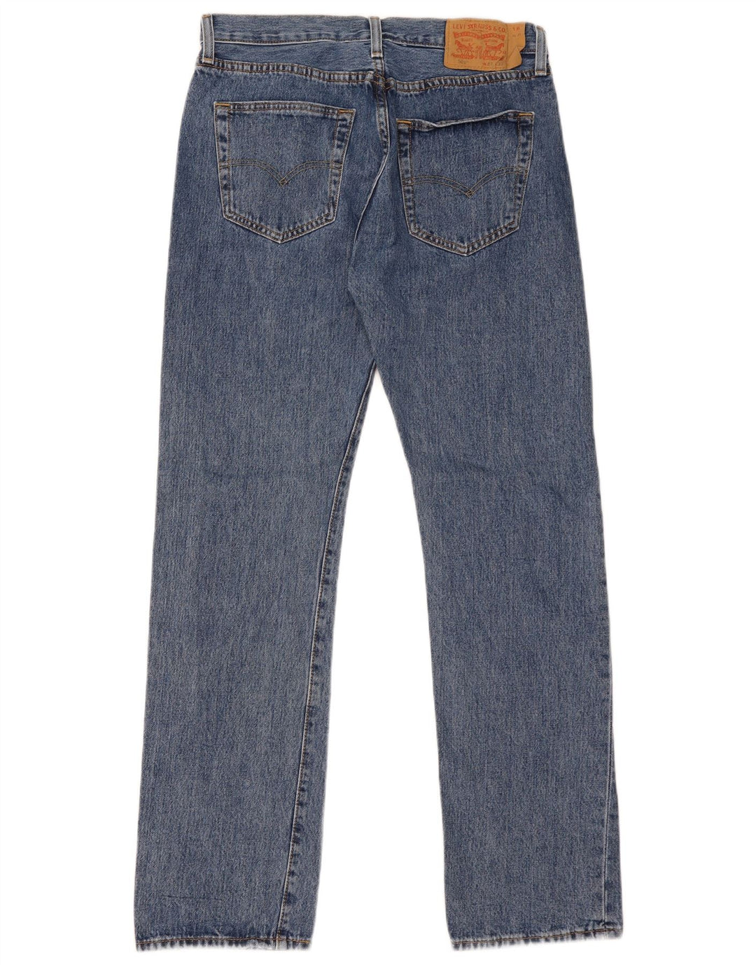 Levi's Herren 501 Straight Jeans W32 L32 Blaue Baumwolle