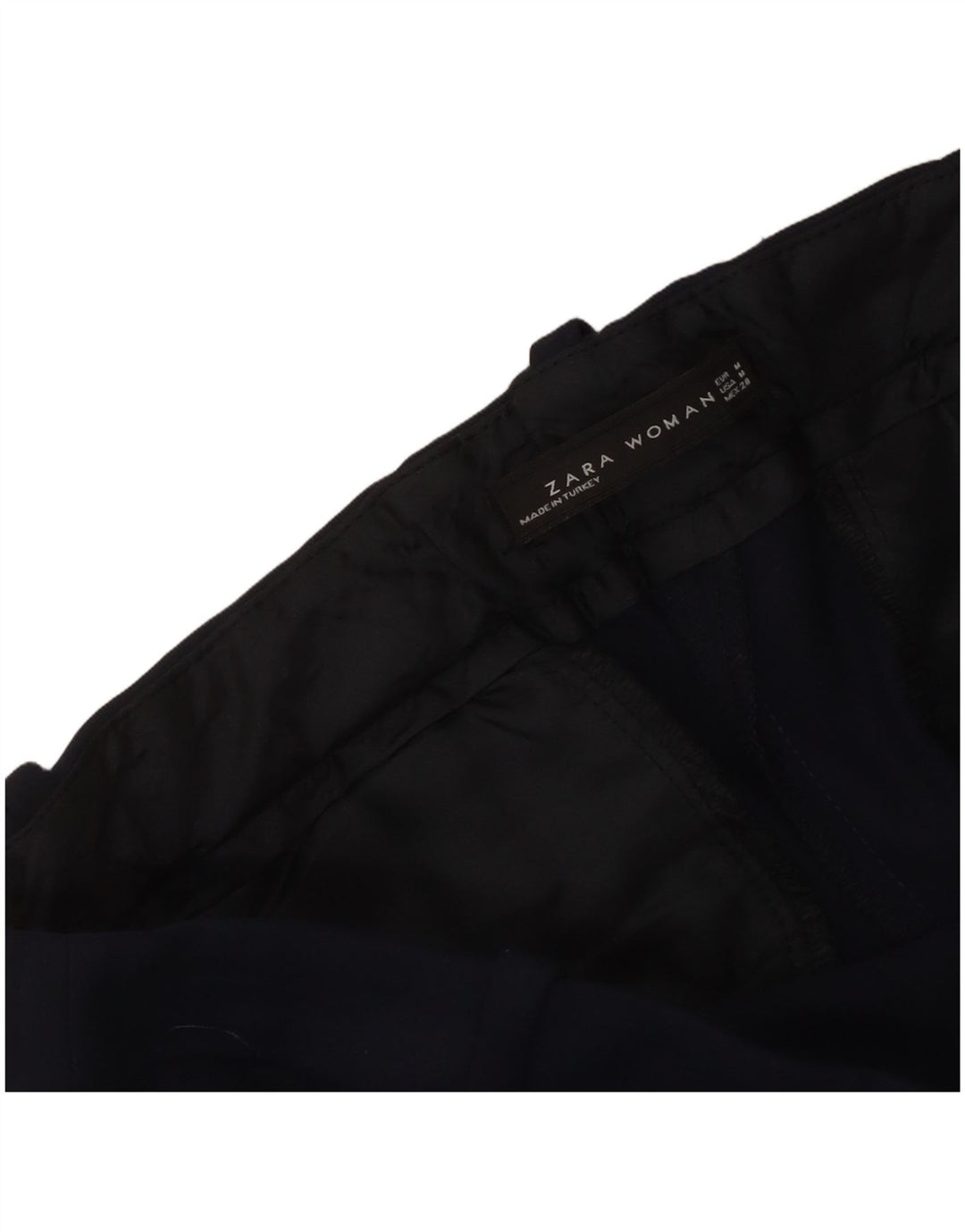 Schmale Freizeithose für Damen von Zara, Größe M, W30, L27, Marineblau