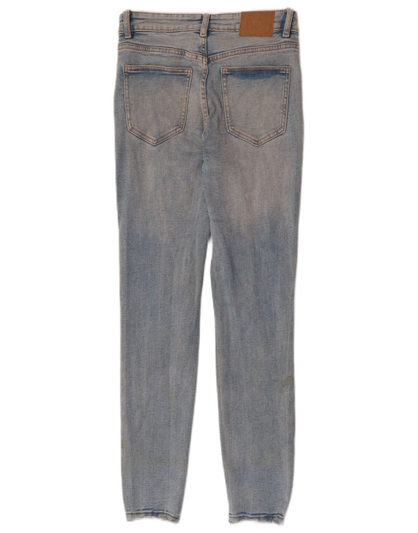Zara Damen Skinny Jeans EU 38 Small W28 L28 Blaue Baumwolle