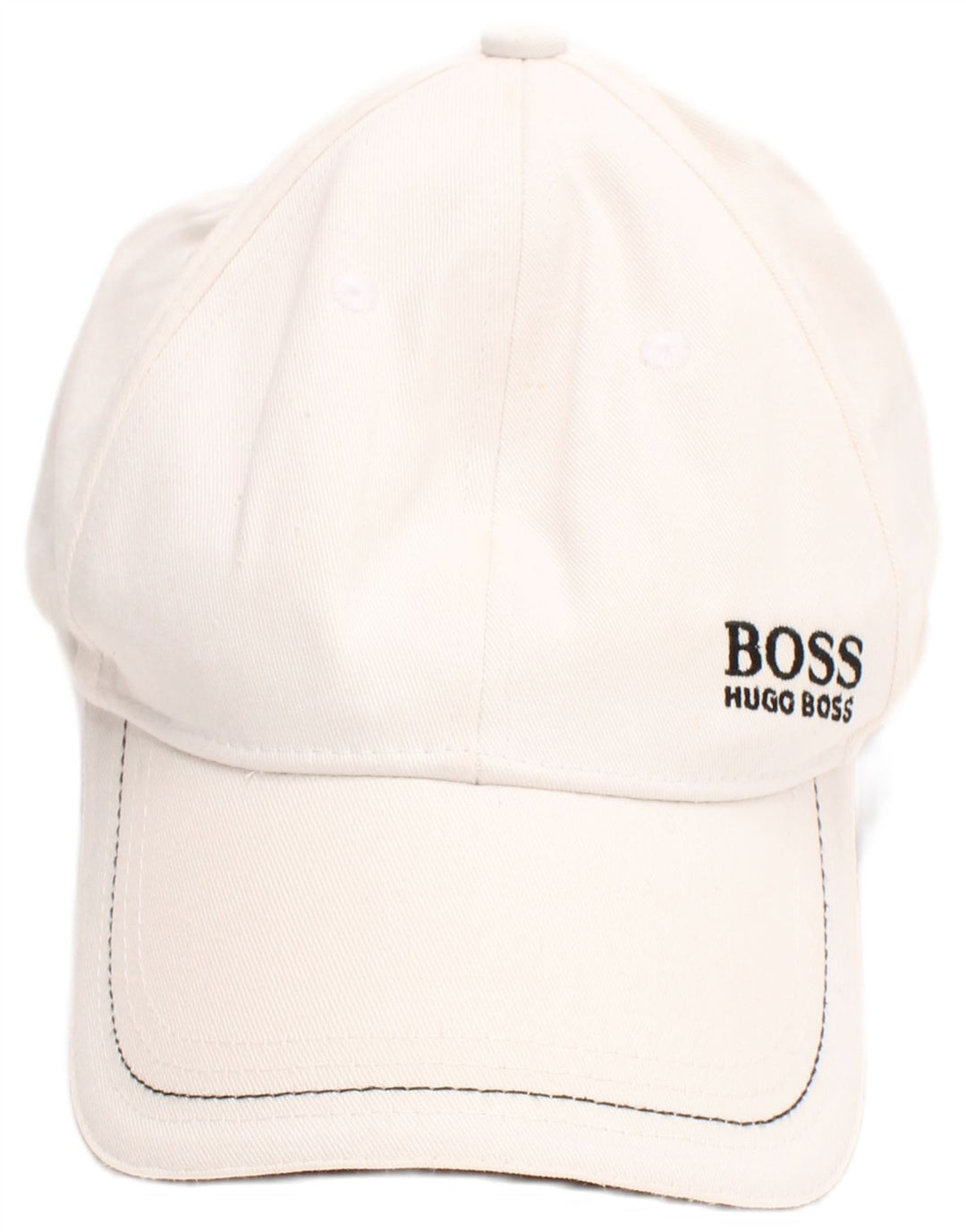 Hugo Boss Herren-Baseballkappe mit Grafik, Einheitsgröße, weiße Baumwolle