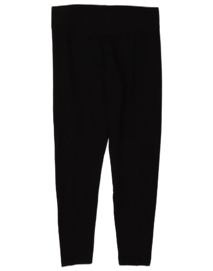 Marks & Spencer Damen Crop Leggings UK 10 Small Schwarz Polyester