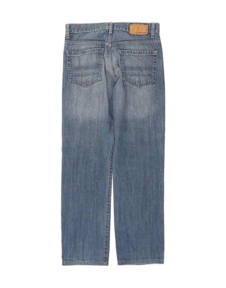 CALVIN KLEIN Womens Straight Jeans W30 L30 Blue Cotton Vintage Calvin Klein and Second-Hand Calvin Klein from Messina Hembry 