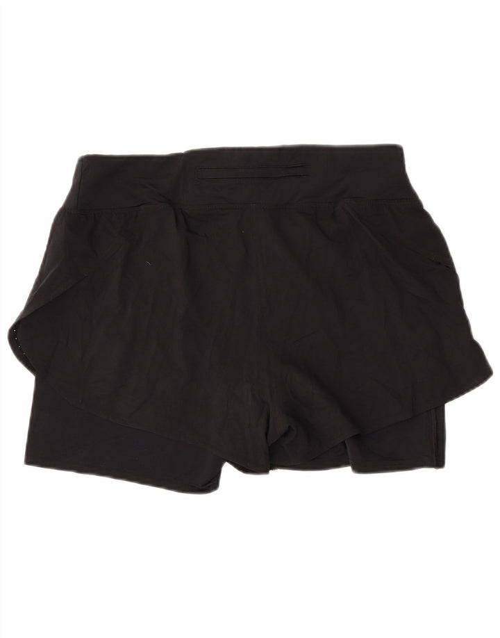 Nike Damen Dri Fit Sport Shorts UK 14 Large Schwarz Polyester