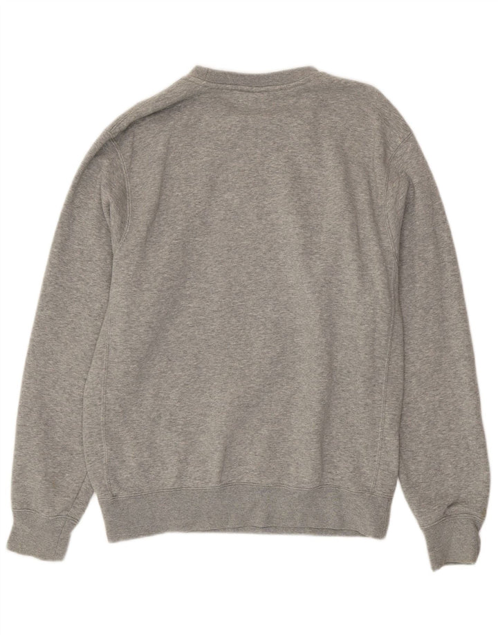 Nike Herren Sweatshirt Pullover Small Grau Baumwolle