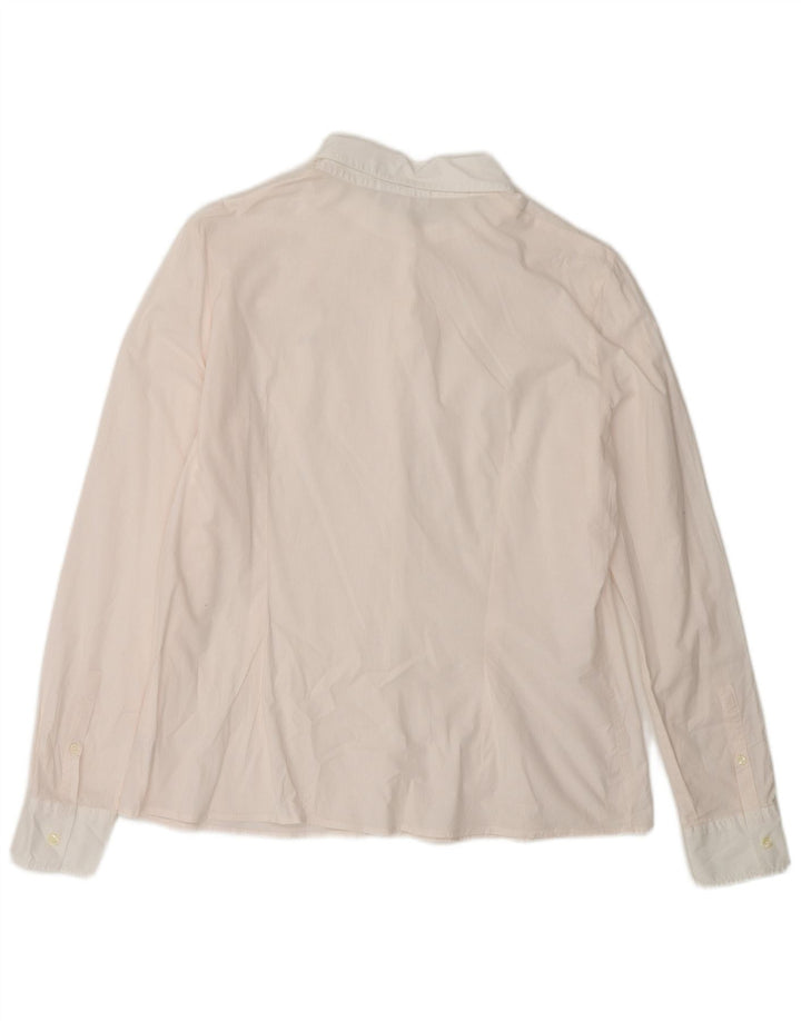 LACOSTE Damen-Hemd, Größe 44, groß, rosa Nadelstreifen