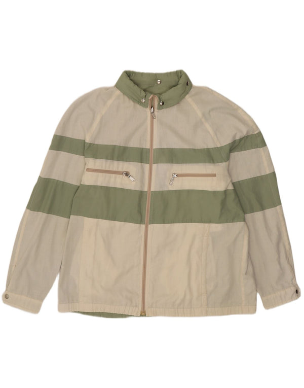 Vintage Herren Kapuzen-Wendejacke IT 52 XL Grüner Farbblock