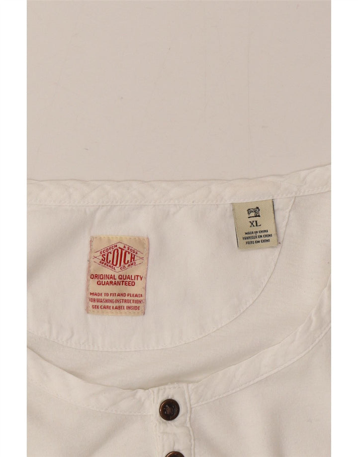Scotch & Soda Damen Top Langarm UK 18 XL Weiß