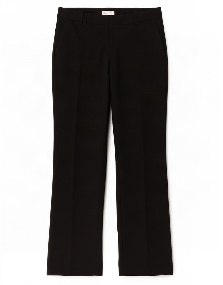 Calvin Klein Damen Bootcut-Anzughose W32 L30 Schwarz Polyester