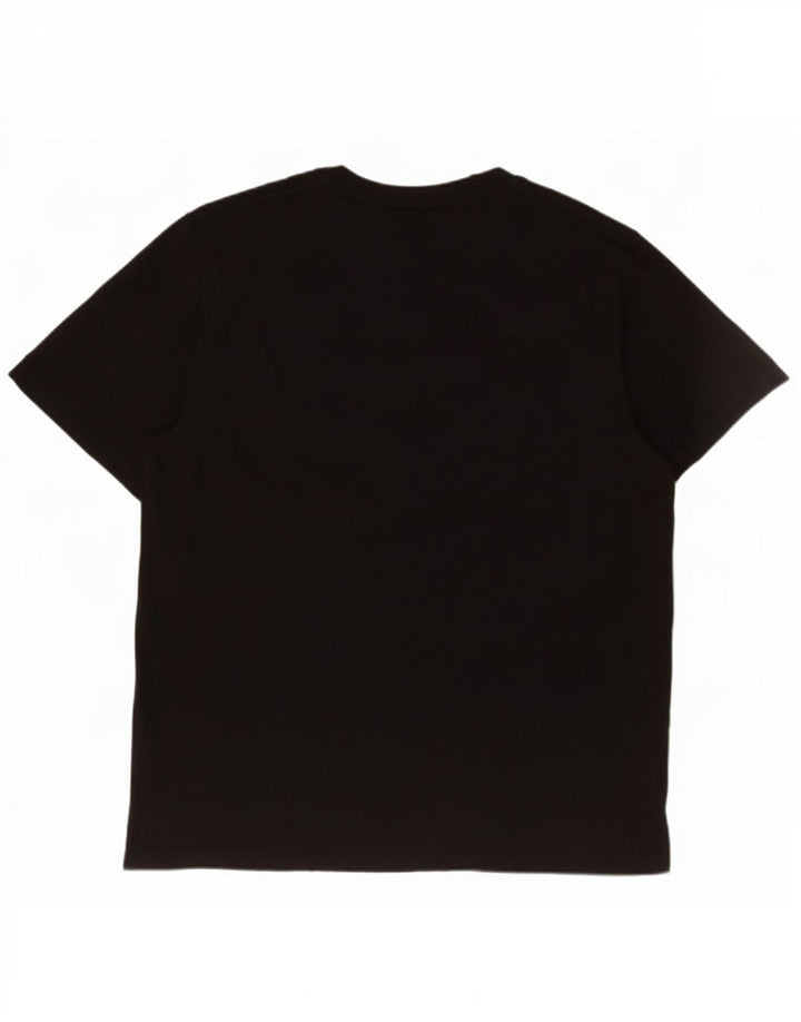 Jack & Jones Herren T-Shirt Top 2XL Schwarz Baumwolle
