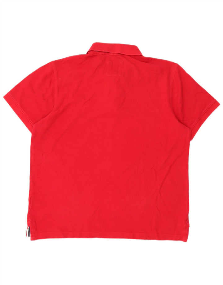Crew Clothing Herren-Poloshirt, groß, rote Baumwolle