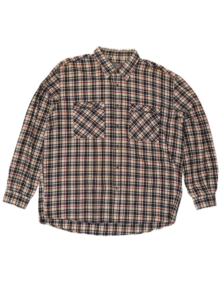 European Project Herren-Flanellhemd 2XL, mehrfarbig, kariert, Baumwolle
