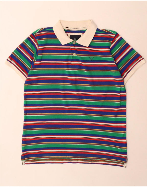 Crew Clothing Herren-Poloshirt, groß, mehrfarbig, gestreift, Baumwolle