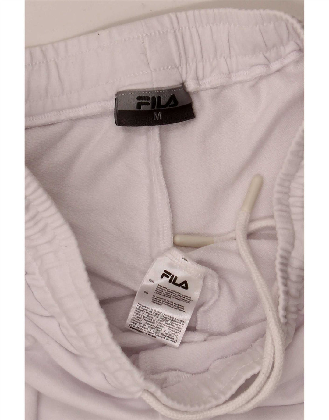 Fila Damen-Trainingshose, Jogginghose, UK 12, Mittelweiß, Farbblock