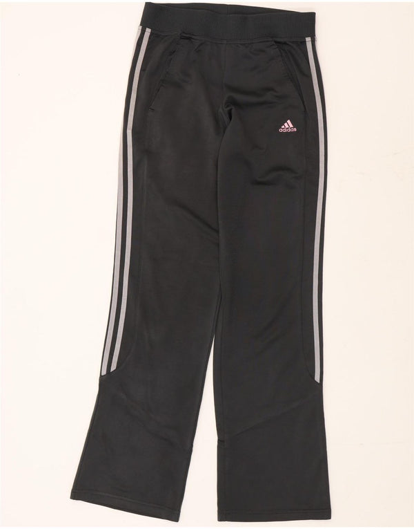 Adidas Trainingshose für Mädchen, 15–16 Jahre, schwarzes Colourblock-Polyester