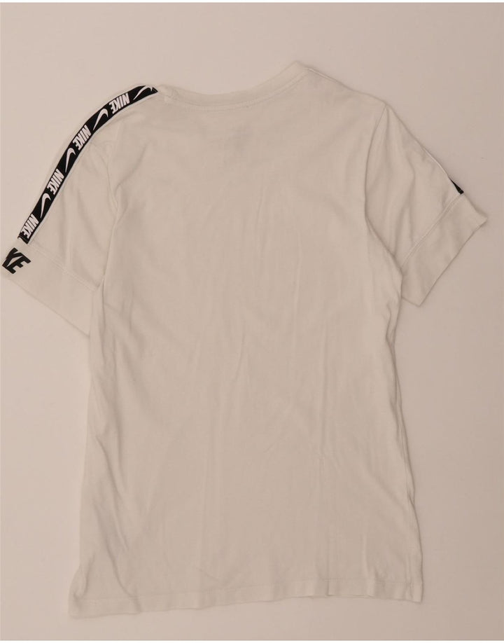 NIKE Mens Standard Fit Graphic T-Shirt Top Small White Cotton