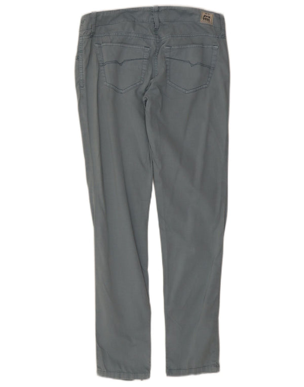 Diesel Damen-Hose mit niedriger Taille, schmale Freizeithose, W26, L27, blaue Baumwolle