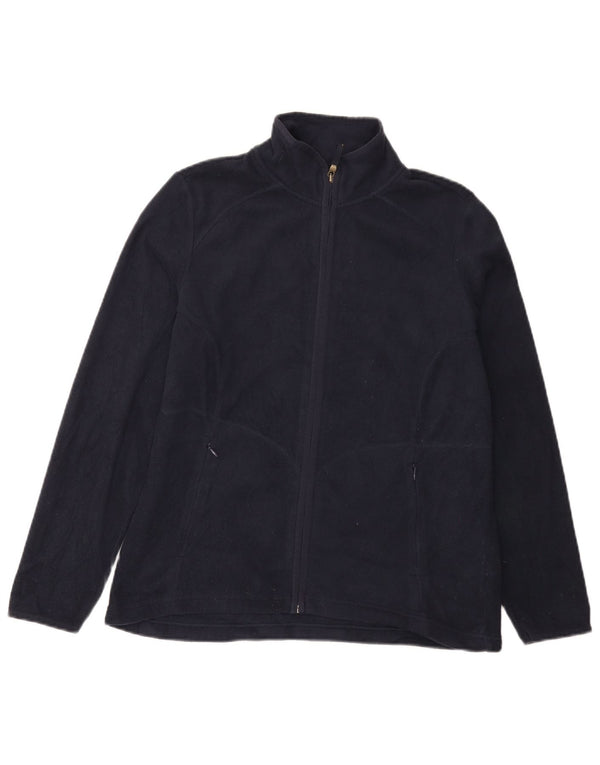 Marks & Spencer Damen Fleecejacke UK 14 Large Marineblau Polyester