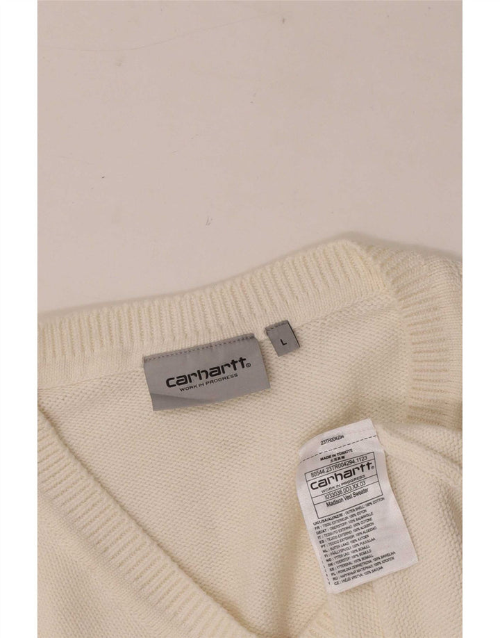 Carhartt Herren Weste Tank Top Große weiße Baumwolle