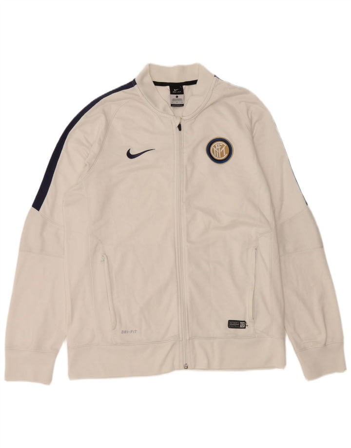 Nike Herren-Trainingsanzug-Oberteil von Inter Mailand, Größe L, Weiß, Farbblock