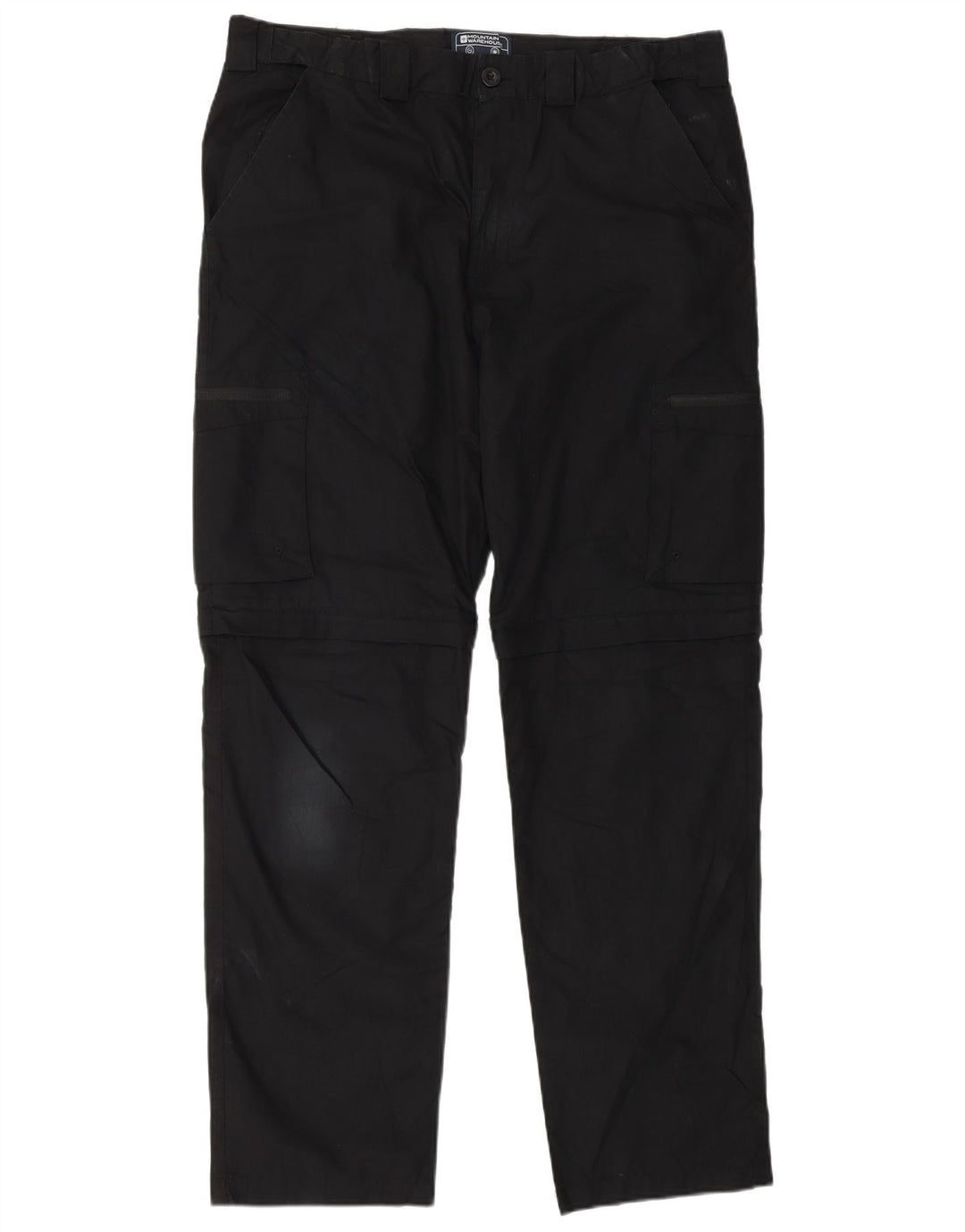 Mountain Warehouse Gerade Herren-Cargohose, W34, L32, Schwarz, Polyester