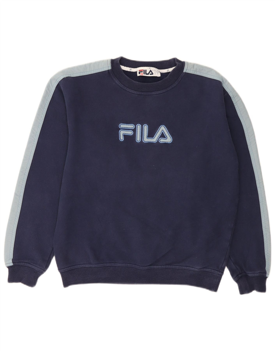 Fila Herren Grafik-Sweatshirt-Pullover IT 46/48 Small Marineblau Farbblock