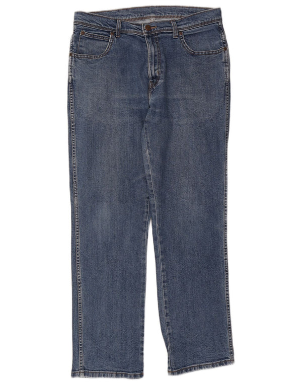 Wrangler Herren-Jeans mit normaler Passform, gerade Passform, W34, L32, Blau, Baumwolle