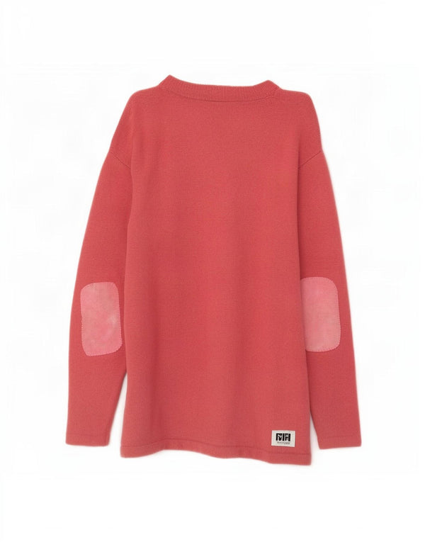 Laura Ashley Damen Longline-Cardigan-Pullover UK 14 Große rosa Schurwolle