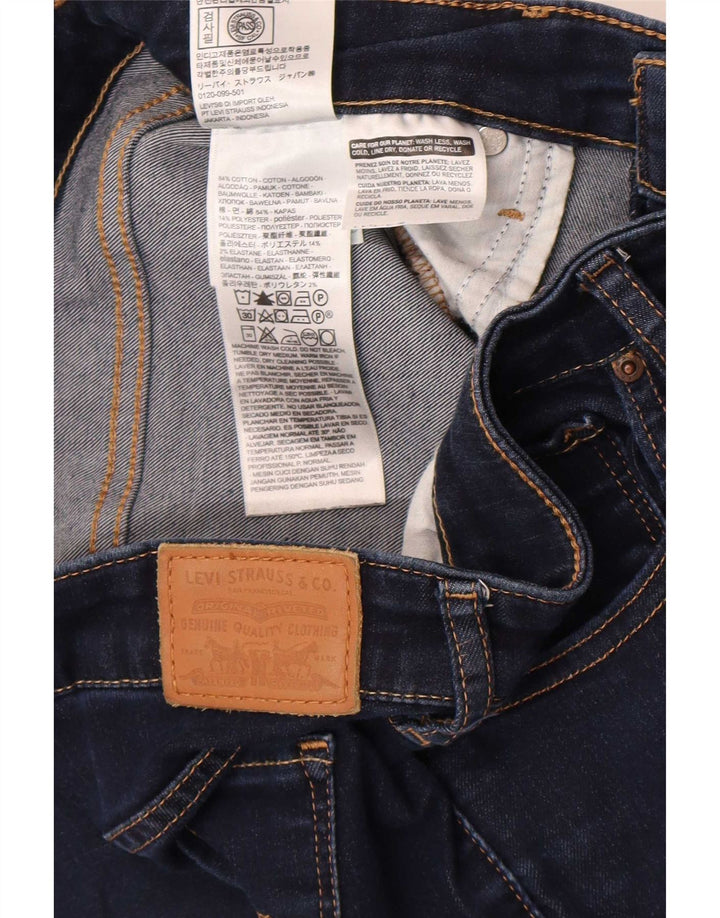 Levi's Damen 712 Slim Jeans W30 L32 Marineblau Baumwolle