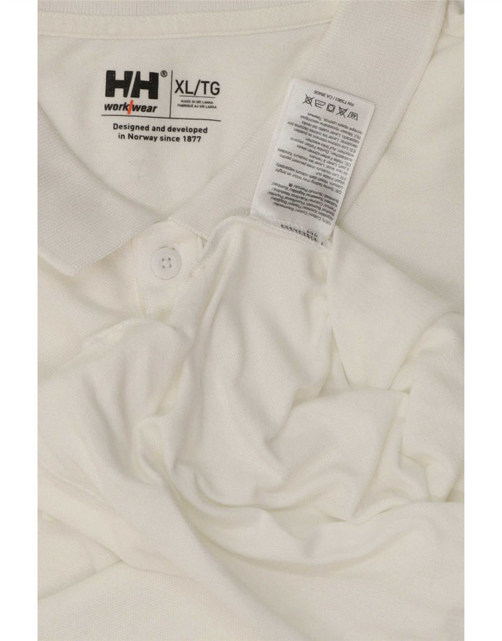 Helly Hansen Herren Poloshirt XL Weiße Baumwolle