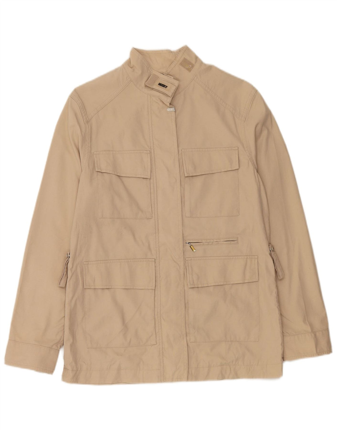 HUSKY Womens Utility Jacket IT 42 Medium Beige Polyamide