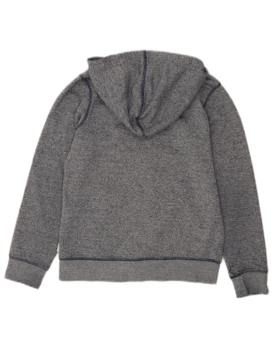 CONVERSE Jungen-All-Star-Kapuzenpullover mit Reißverschluss, 5–6 Jahre, blau gefleckte Baumwolle