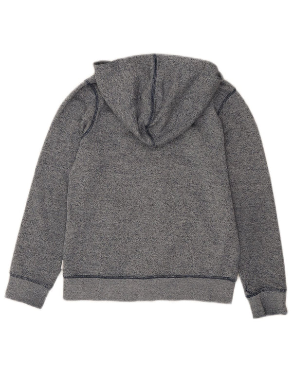 CONVERSE Jungen-All-Star-Kapuzenpullover mit Reißverschluss, 5–6 Jahre, blau gefleckte Baumwolle