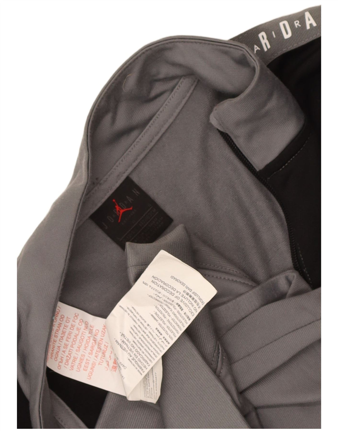 Jordan Jungen-Sweatshirt mit Grafik, 12–13 Jahre, Größe L, Grau, Farbblock