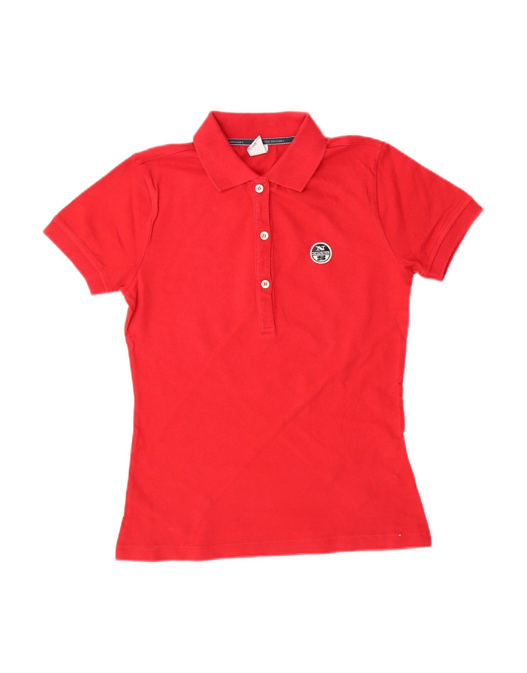NORTH SAILS Womens Polo Shirt UK 10 Small Red Cotton