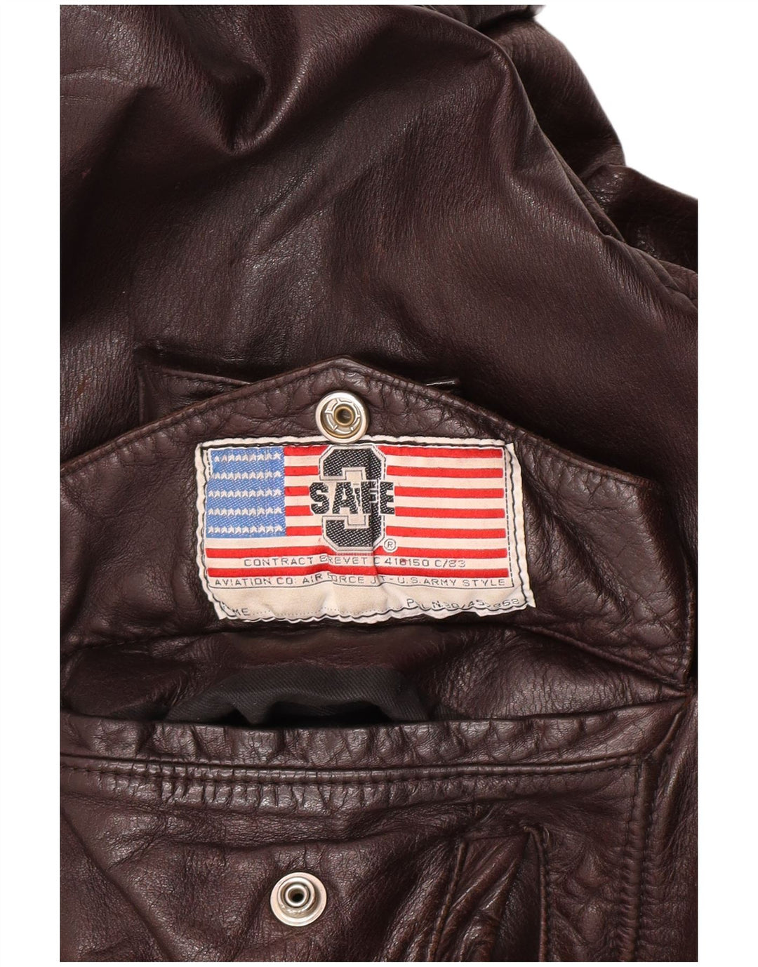 Vintage Herren Lederjacke UK 40 Großes braunes Leder