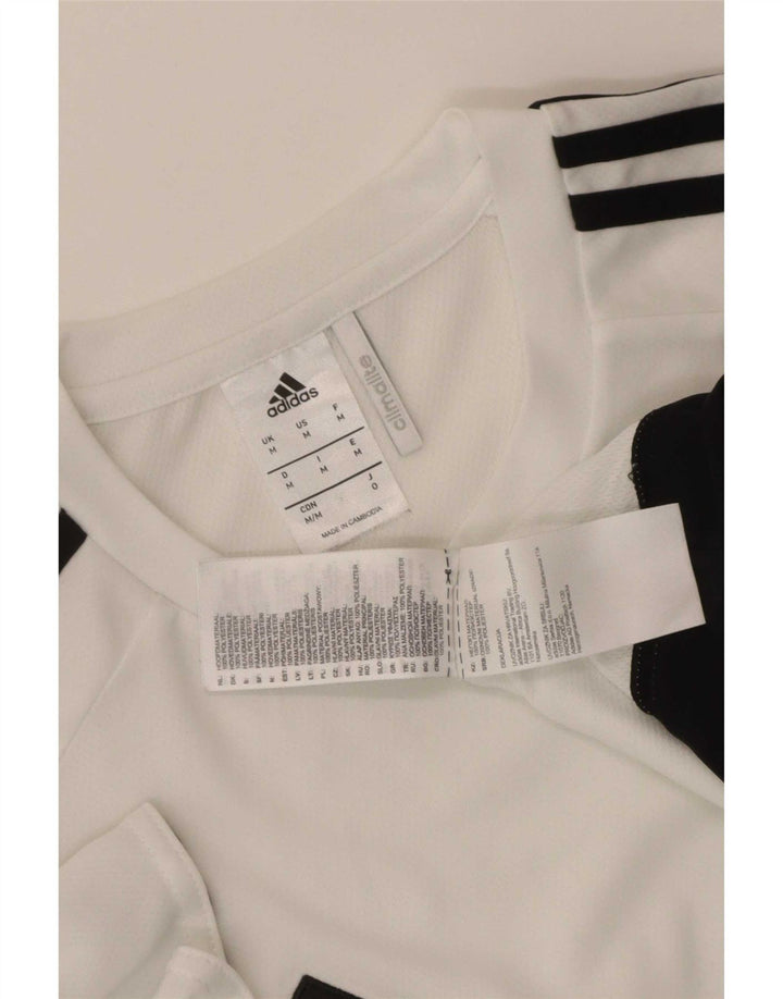 Adidas Herren Climalite T-Shirt Top Mittelweißes Colourblock-Polyester