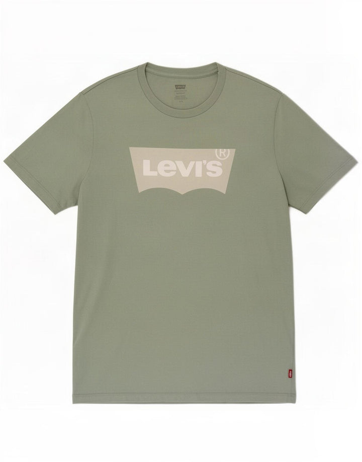 Levi's Herren-T-Shirt mit Standard-Passform aus mittelgrüner Baumwolle