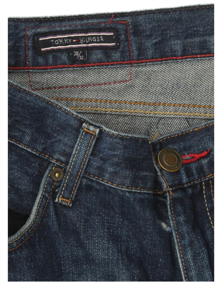 Tommy Hilfiger Herren-Cropped-Jeans, W38, L25, blaue Baumwolle